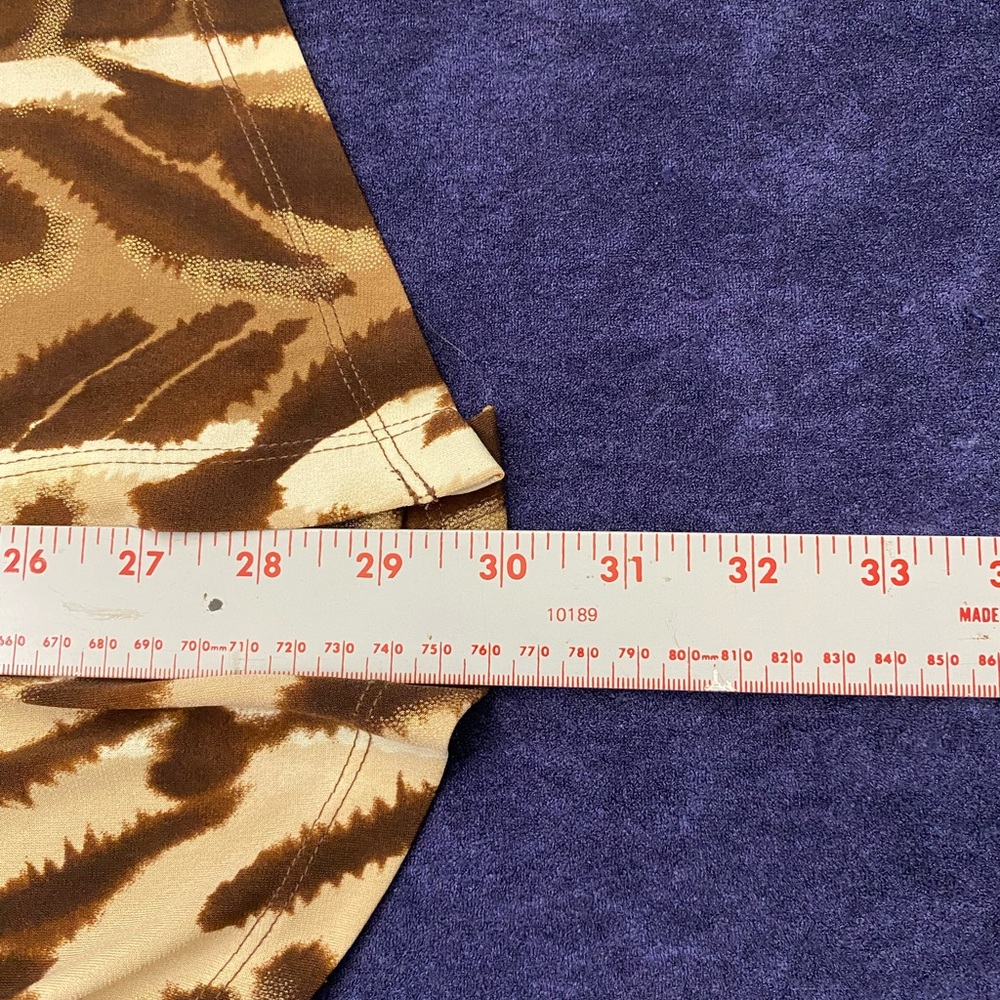 Alfred Dunner women’s Brown Patterned Blouse (739) - Picture 8 of 8